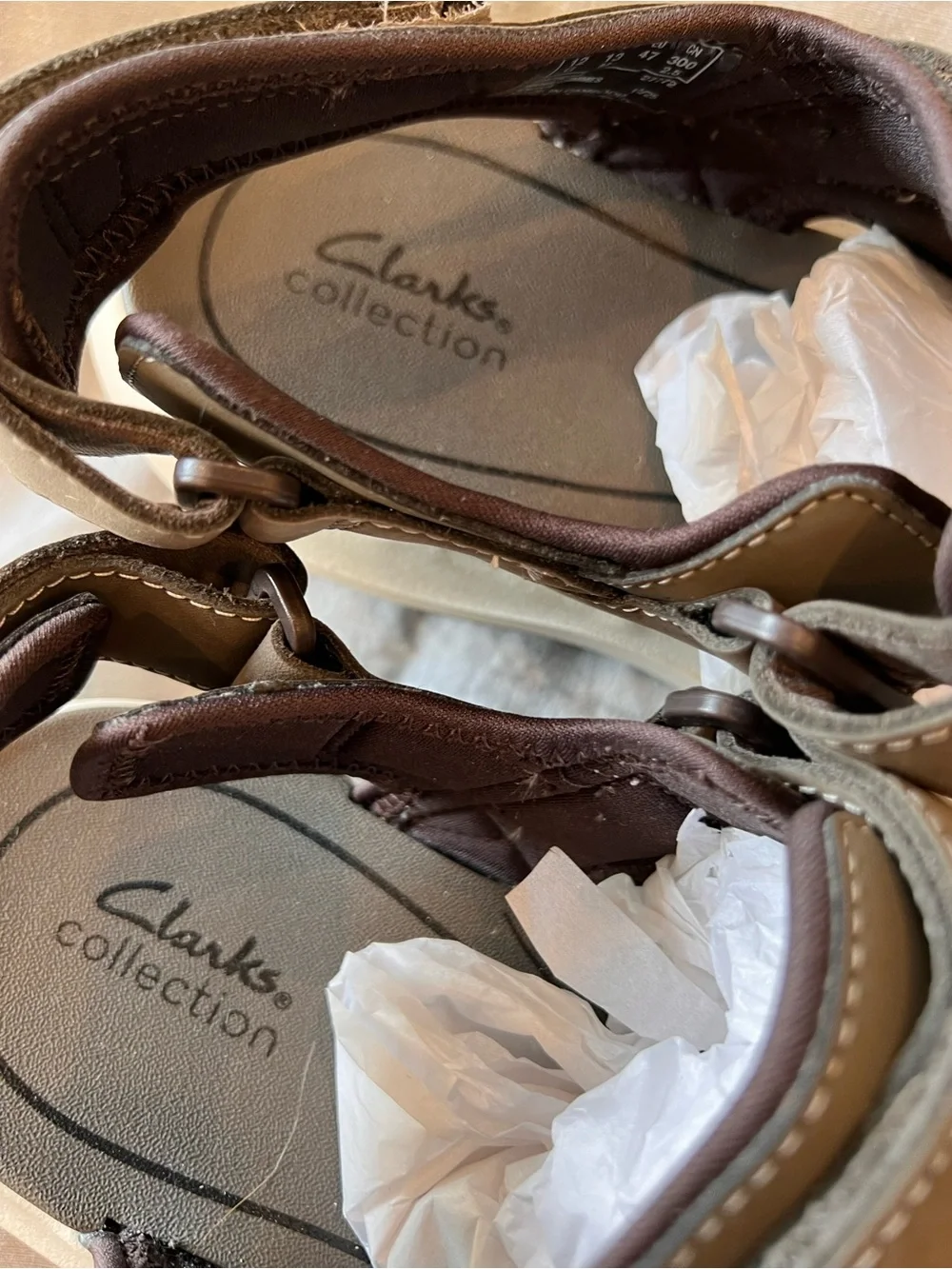 Clarks Men's Grandview Trek Taupe Sandal